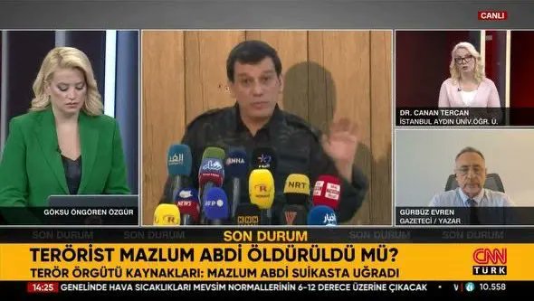 cakir_rusen's tweet card. Ruşen Çakır, Mazlum Abdi''nin öldürüldüğüne dair iddiaları haberleştiren CNN Türk'ün amacının ne olabileceğini ele aldı.