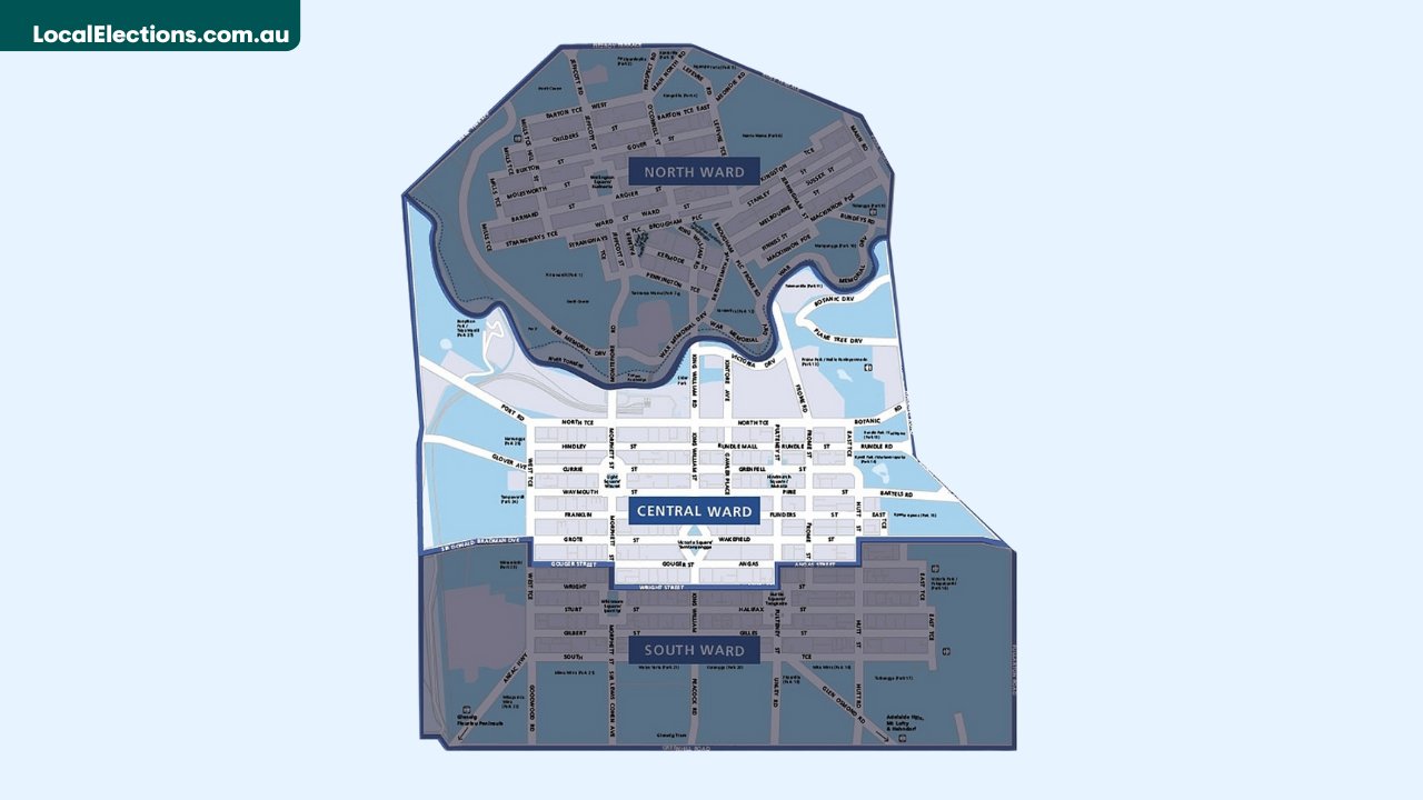 LocalElectionAU's tweet card. A by-election will take place to fill four vacancies on Adelaide City Council.