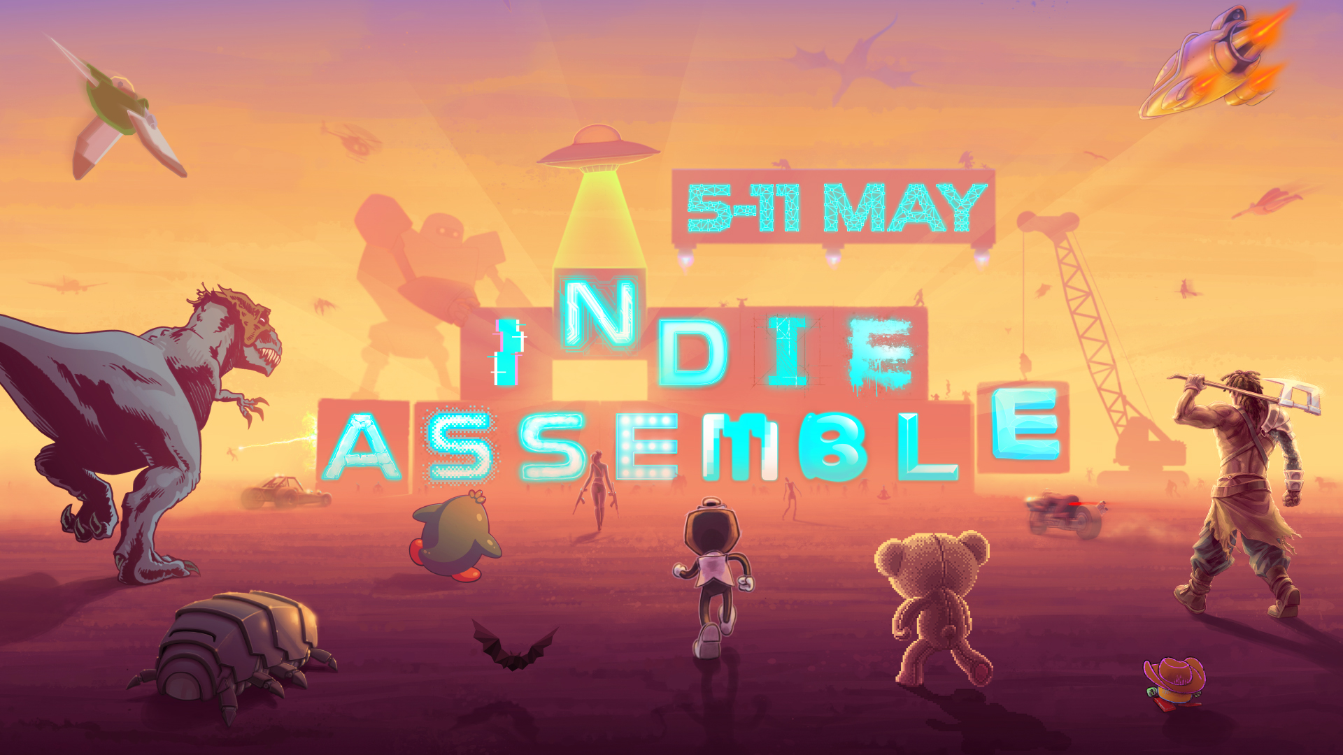 EternalStew's tweet card. Excaliber è lieta di annunciare Indie Assemble, una promozione speciale su Steam dedicata ai videogiochi indie, che si terrà da lunedì 5 a domenica 11 maggio 2025.