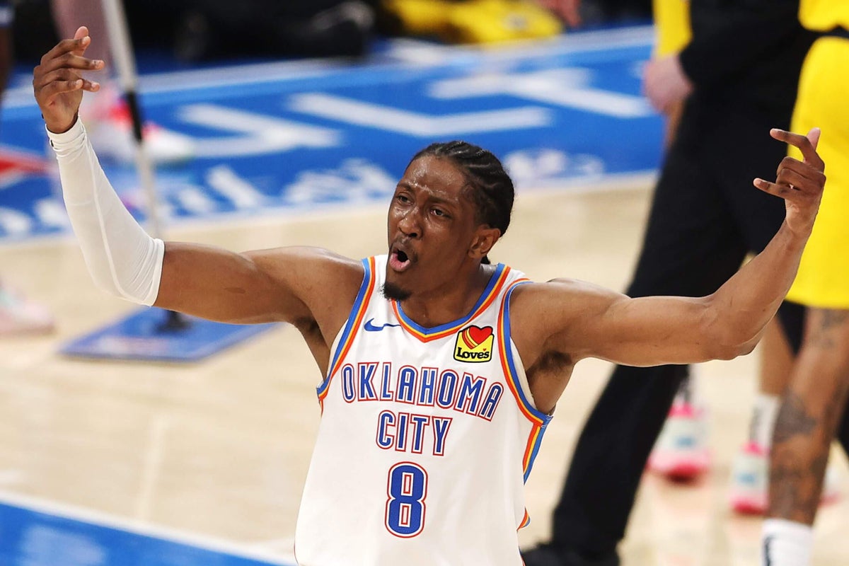 DarnellMayberry's tweet card. After Jalen Williams' huge Game 5, the potential clincher for the Thunder is Thursday in Indianapolis with a Pacers star looking hindered.