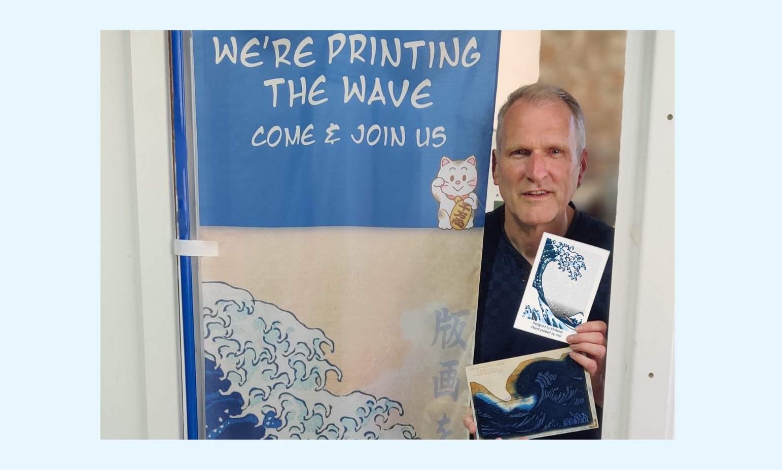 GetMe3DPrinting's tweet card. Discover how Andy Green's laser-cutting experiment led to a passion for woodblock printing and why Hokusai’s Great Wave became the centrepiece of unique Liverpool workshops.