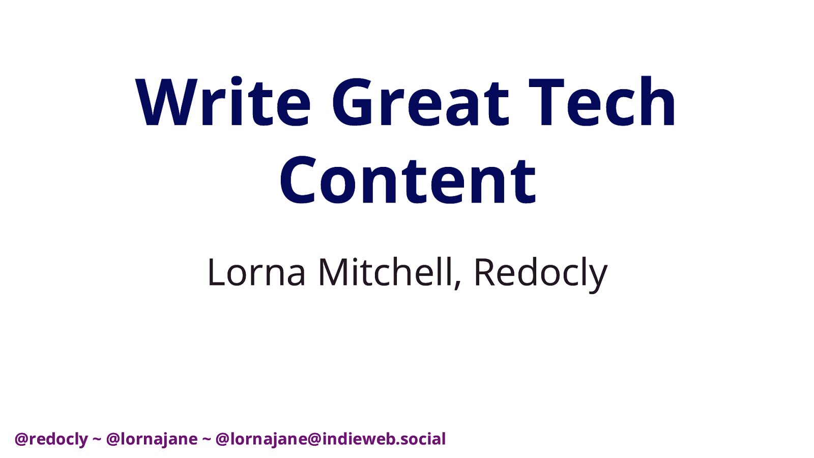 lornajane's tweet card. Technical content can be challenging to write. It often calls for complex ideas to be conveyed in clear language, and yet the result must be easily digestible by an audience that doesn’t always have...