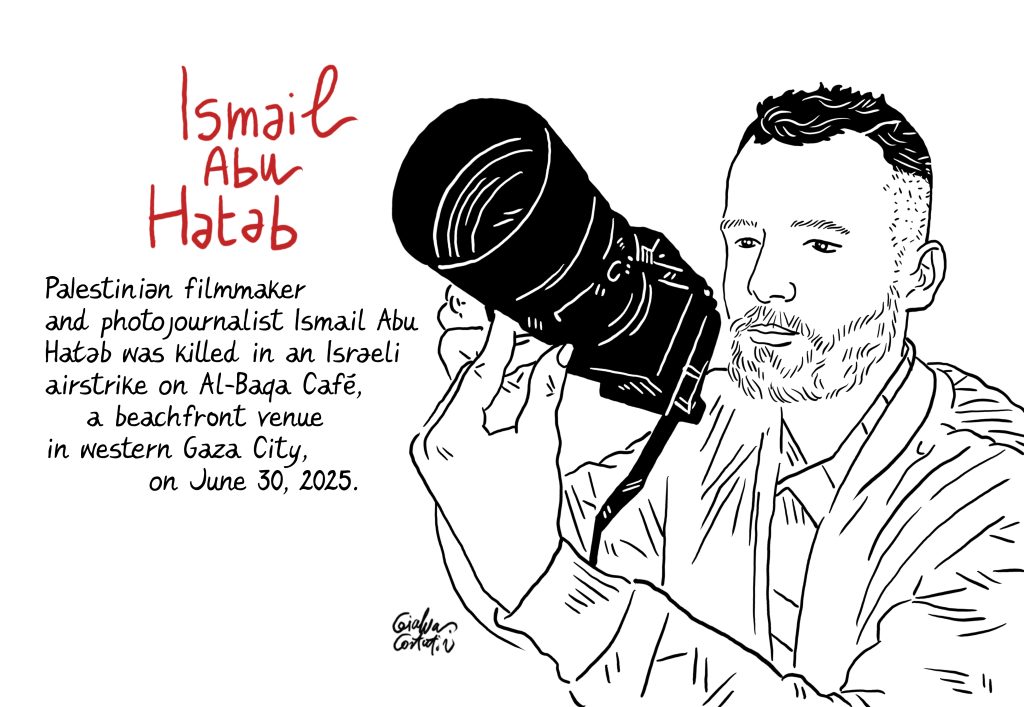 channeldraw's tweet card. The 34-year-old filmmaker and photojournalist was killed in an Israeli airstrike on a popular Gaza café, a place where journalists gathered to share stories and document daily life
