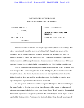 MIDAODS's tweet card. ORDER re 60, 61, 62, 63, 82 Motions to Dismiss. Signed by Judge Vince Chhabria on 11/18/2024. (vclc1, COURT STAFF) (Filed on 11/18/2024) (Entered: 11/18/2024)