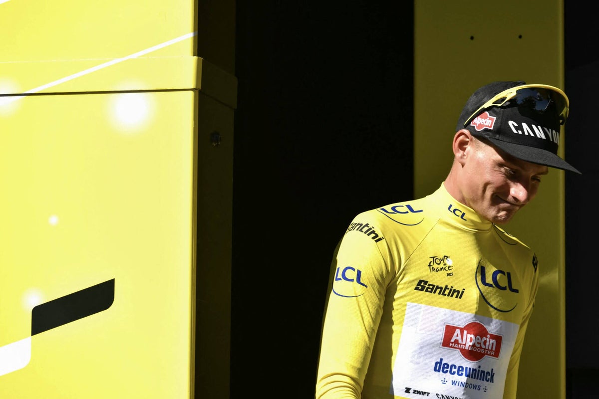 jwhitey98's tweet card. The 30-year-old had been enjoying the best Tour of his career, having won stage two and worn the yellow jersey on two separate occasions.