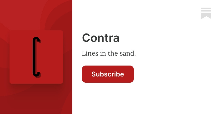 emeriticus's tweet card. Lines in the sand. Click to read Contra, by Pedro L. Gonzalez, a Substack publication.