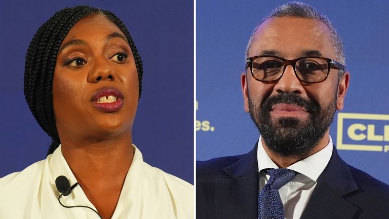 SkyNews's tweet card. Kemi Badenoch is reshuffling her shadow cabinet today - and former foreign secretary James Cleverly is set to return to the Conservative frontbench, Sky News understands.