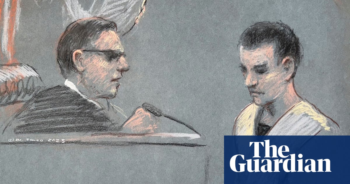 guardian's tweet card. Massachusetts air national guard member admitted leaking classified military documents about Ukraine over Discord