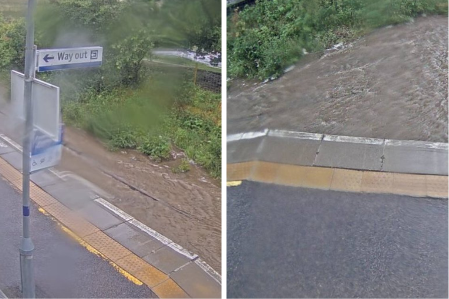 ScotNational's tweet card. Train services have been cancelled for the rest of the day on a Highland railway line after the tracks were flooded ...