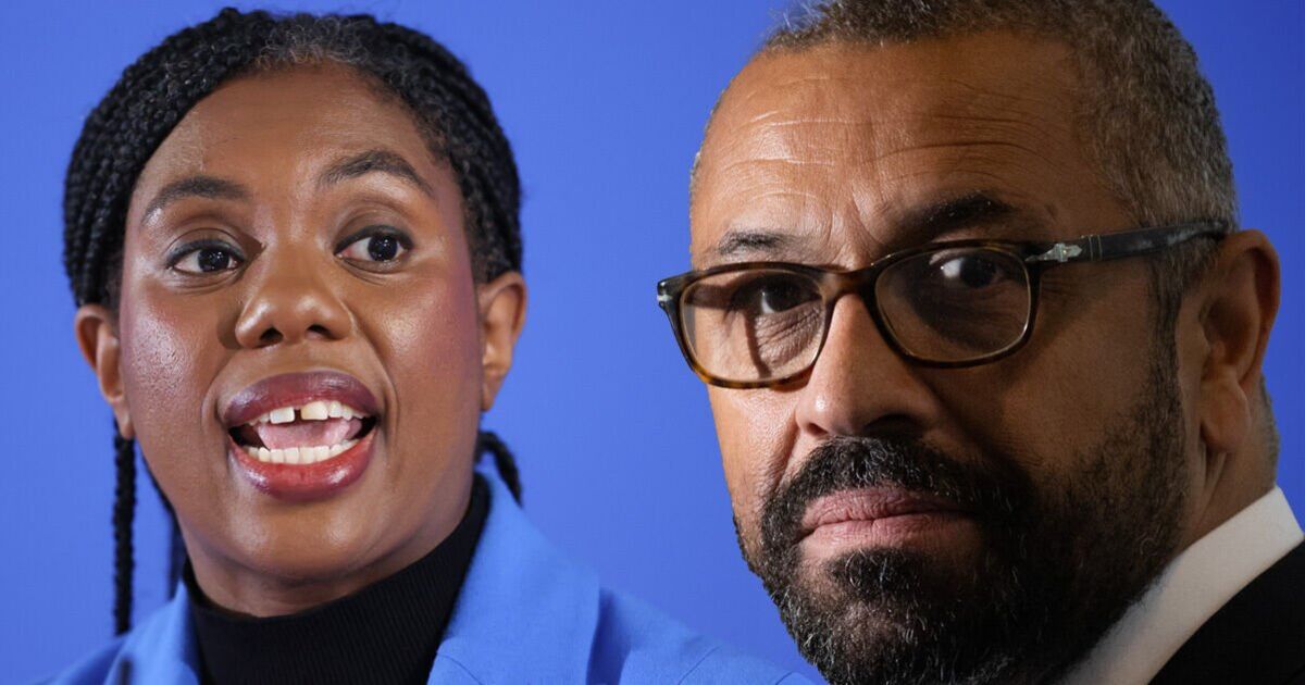 UK_Needs_Reform's tweet card. Conservative leader Kemi Badenoch turns to former leadership rival Sir James Cleverly to help fight against Nigel Farage
