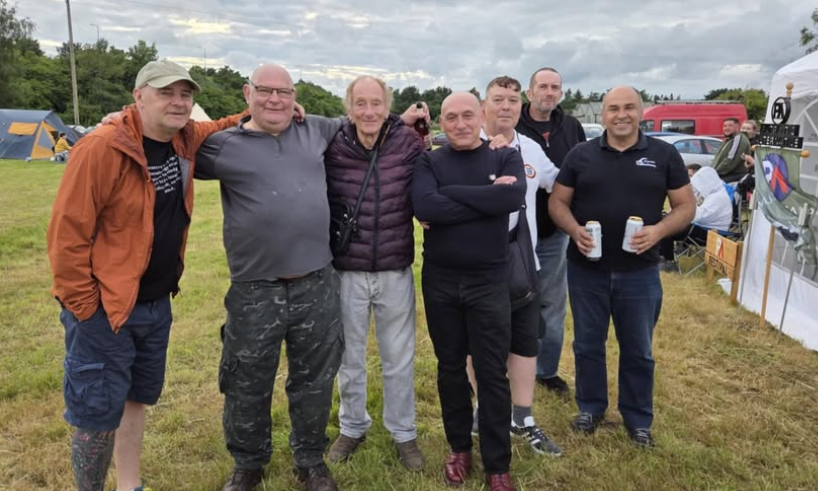 Searchlight_mag's tweet card. Joe Custodio (far right) with nazis at Patriotic Alternative camp 2025 Searchlight can reveal that a Reform UK election candidate is actively involved with ...