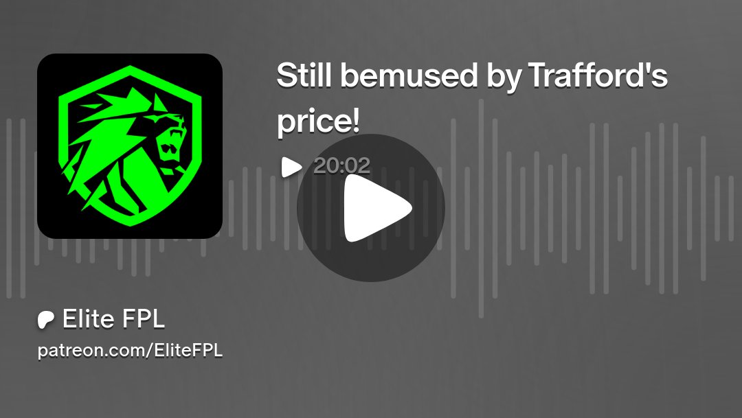 EliteFPL's tweet card. Get more from Elite FPL on Patreon