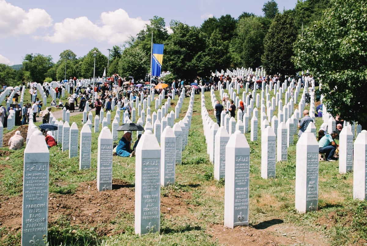 amnestypress's tweet card. As promises of “never again” fell from the mouths of state officials at the Srebrenica commemoration — whose governments persist in transferring arms to Israel, which has not relented in its genocide...