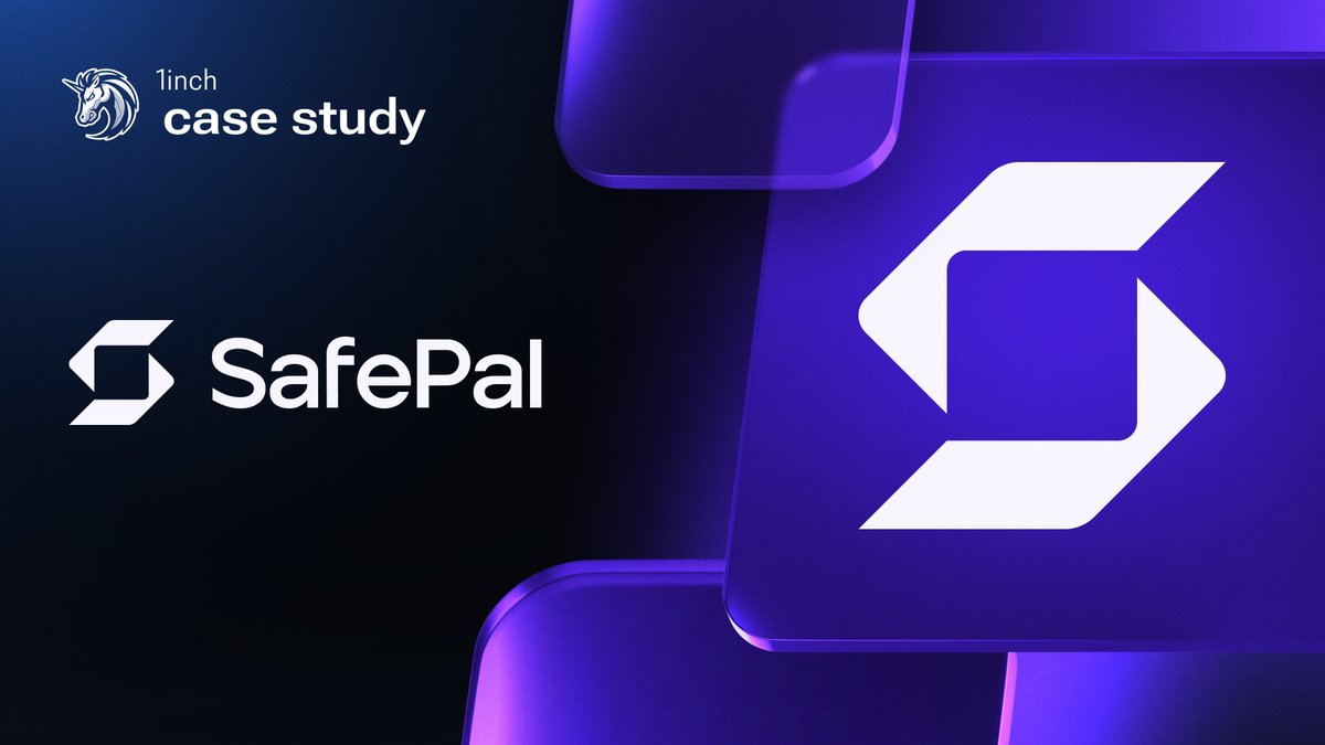 1inch's tweet card. The SafePal wallet integrated the 1inch Swap API to offer its users seamless and secure swap experience.