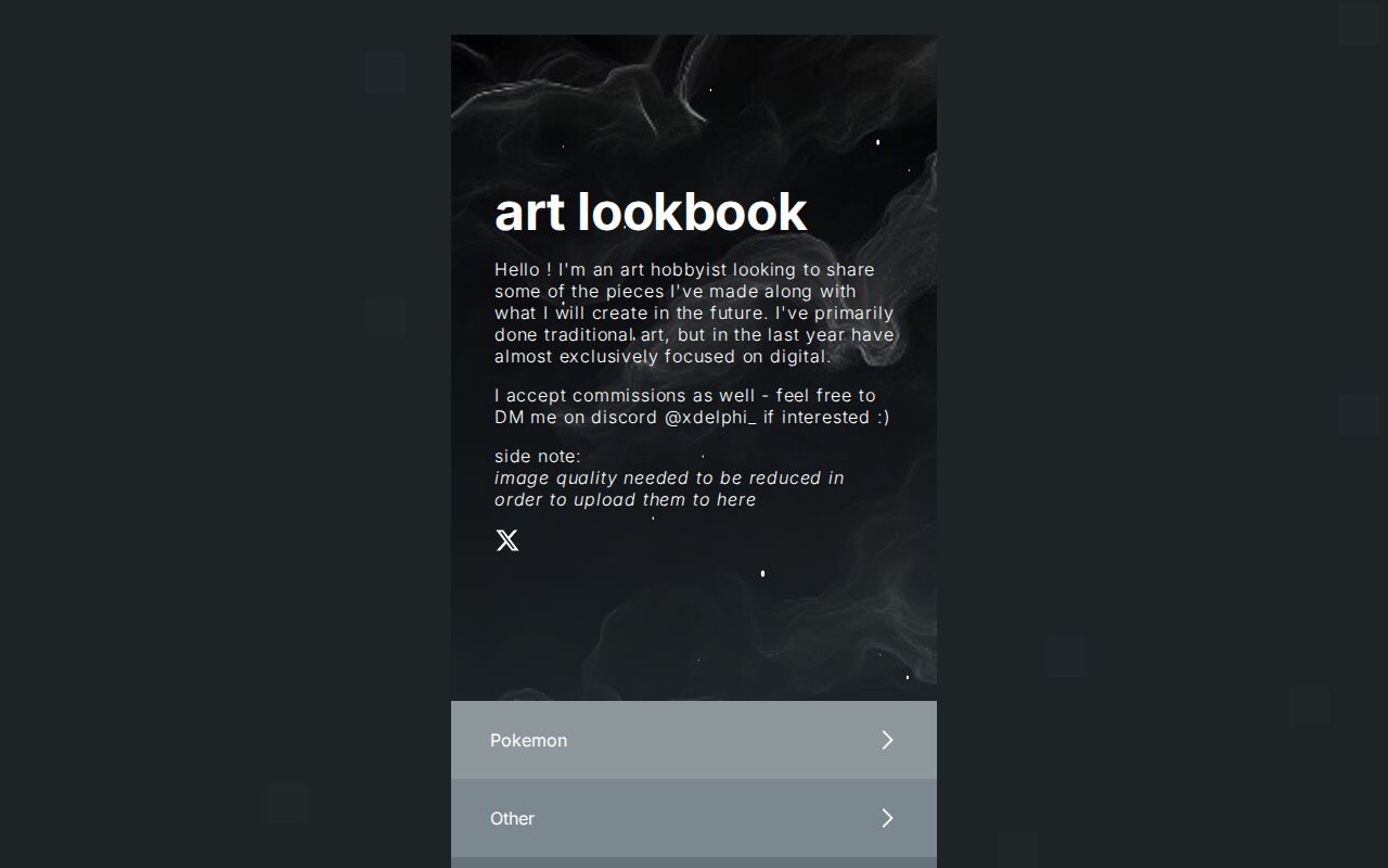 xdelphi__'s tweet card. online art portfolio