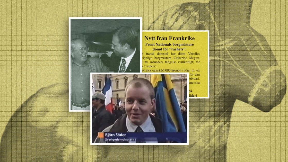 bertilsson86's tweet card. SD-toppen blev hedersmedlem i franskt extremistparti – gav bort målad dalahäst.