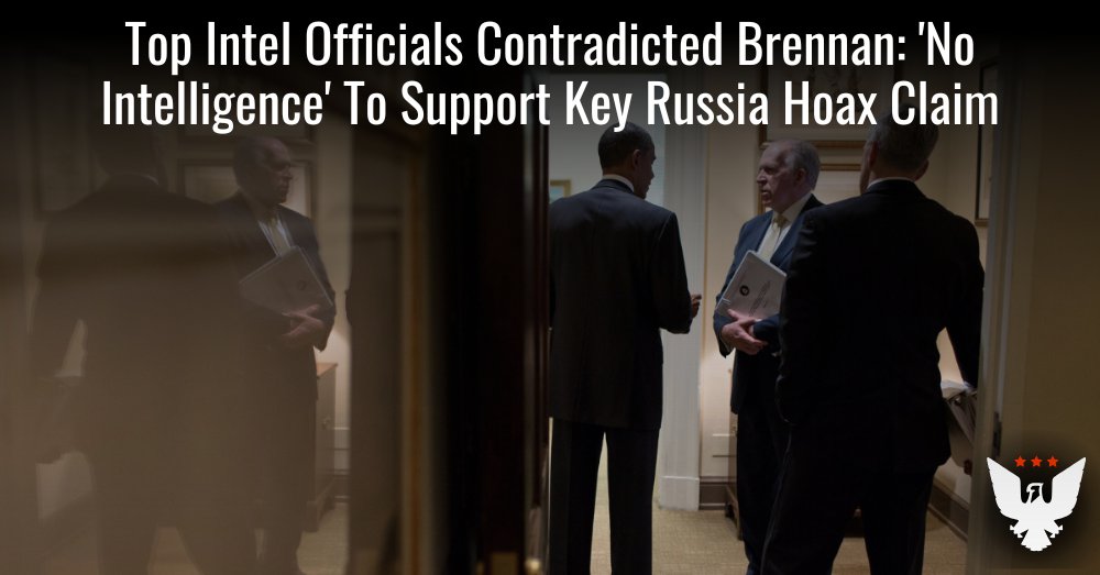 MZHemingway's tweet card. CIA Director Brennan overruled top officials working on an intelligence community analysis about Russia's interference in the 2016 election.