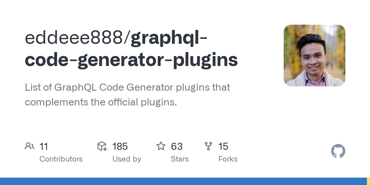 eddeee888's tweet card. Minor Changes 9b45bf3: Use @graphql-codegen/typescript-resolvers meta to handle federation__resolveType 9b45bf3: Do not add files on filesystem that have not been touched by codemod Patch Changes...