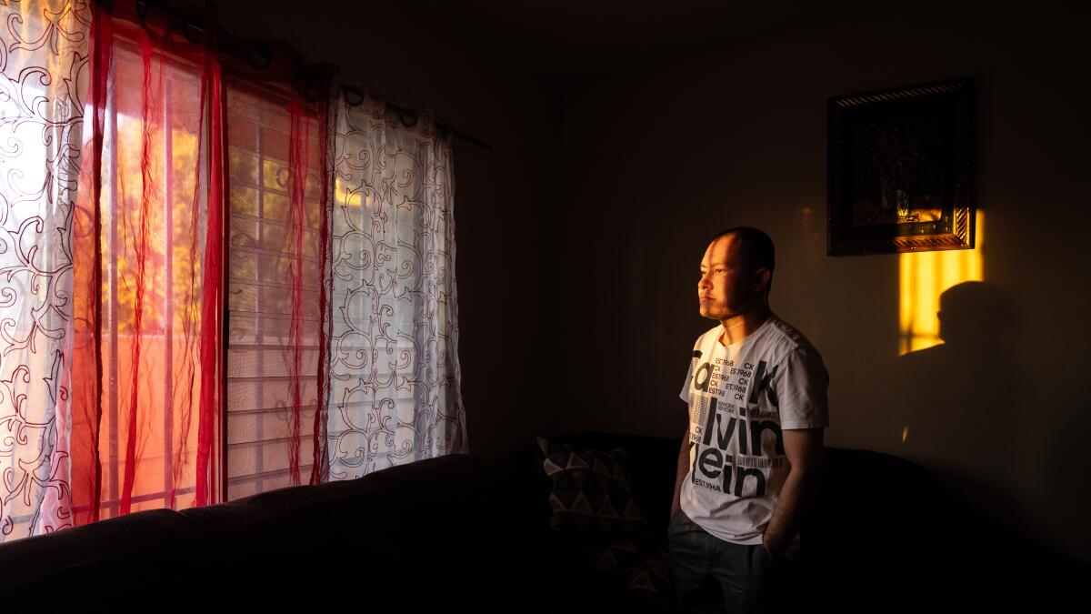 latimes's tweet card. Javier Diaz Santana, who is deaf and mute, was swept up in a federal immigration raid at his job in Temple City, unable to communicate in handcuffs. His attorney says U.S. agents "don’t care whether...