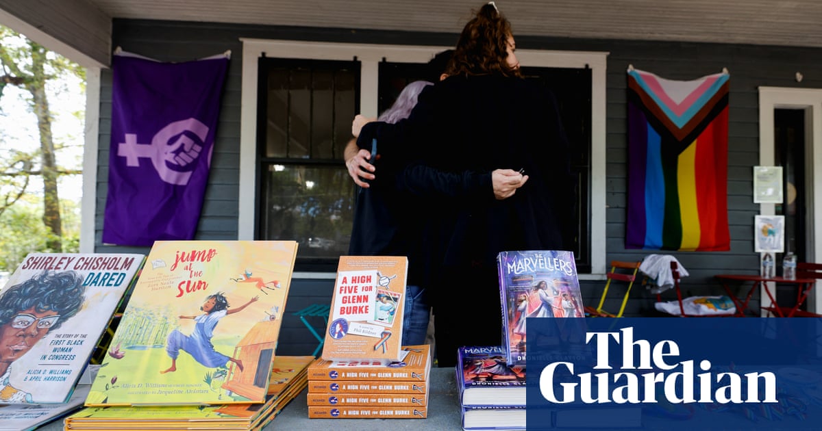 GuardianUS's tweet card. Beloved by Toni Morrison, Normal People by Sally Rooney and Slaughterhouse-Five by Kurt Vonnegut, among books pulled