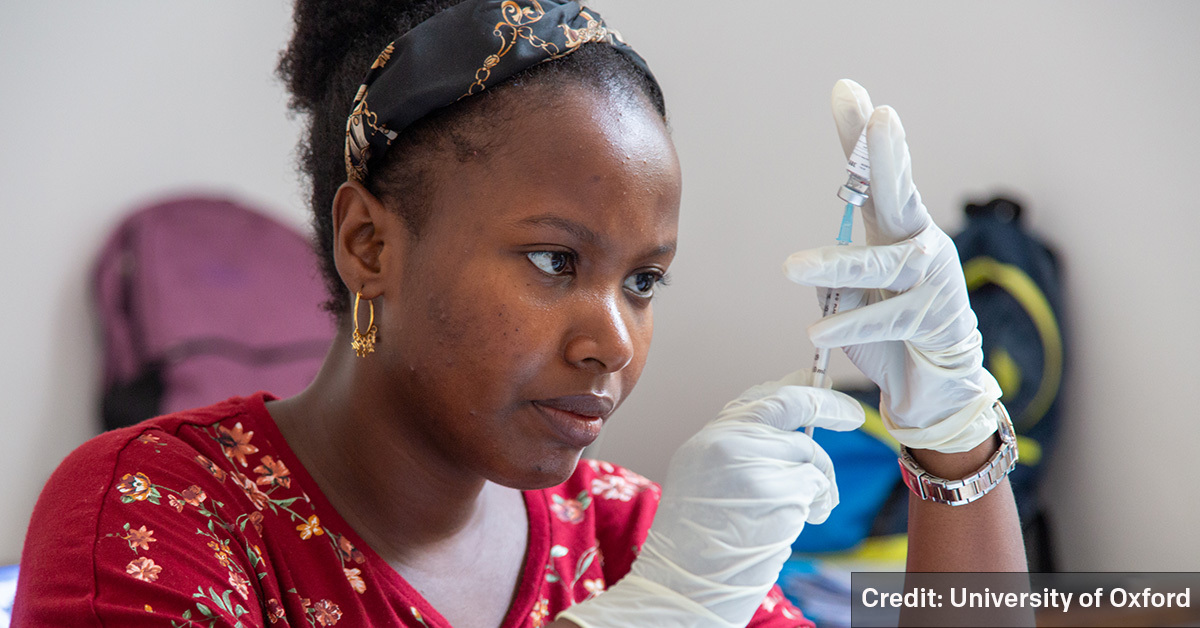 MaddyVonhoff's tweet card. We need our government to fully fund programs to roll out the malaria vaccines and other life-saving tools.