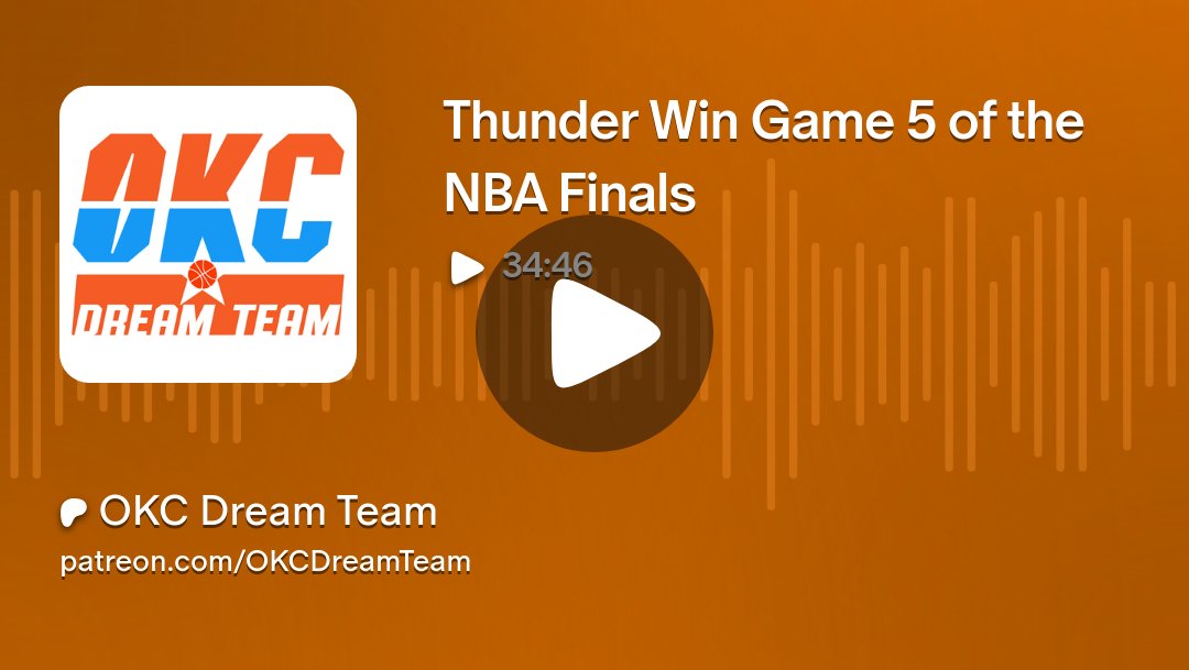 OKCDreamTeam's tweet card. Get more from OKC Dream Team on Patreon