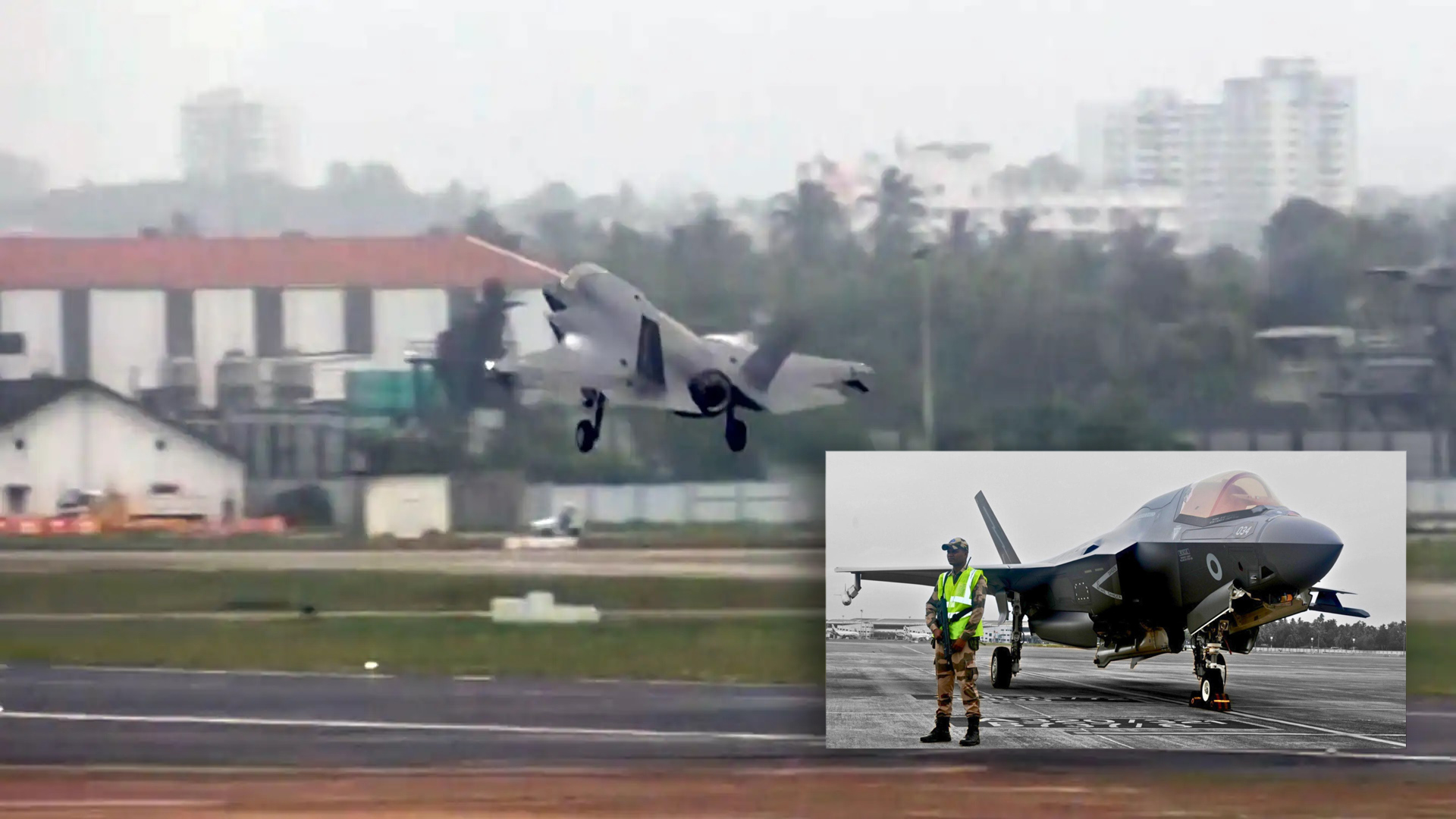 TheAviationist's tweet card. 38 days after an emergency landing in India, the repaired F-35B has taken off again, reportedly enroute to join HMS Prince of Wales. The British F-35B