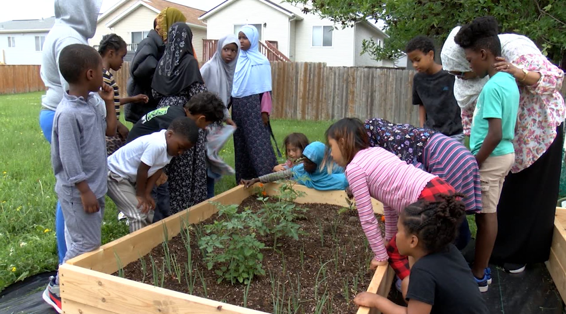AgweekMagazine's tweet card. A grant provided $400 to 35 child care centers for supplies and equipment to grow fruits and vegetables. The garden at Jasmin Child Care and Preschool in Fargo is teaching and feeding students.