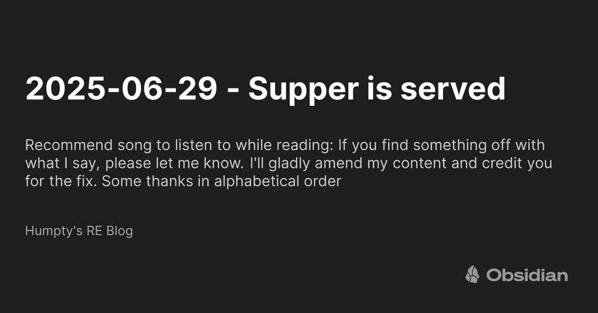 struppigel's tweet card. Recommend song to listen to while reading: If you find something off with what I say, please let me know. I'll gladly amend my content and credit you for the fix. Some thanks in alphabetical order