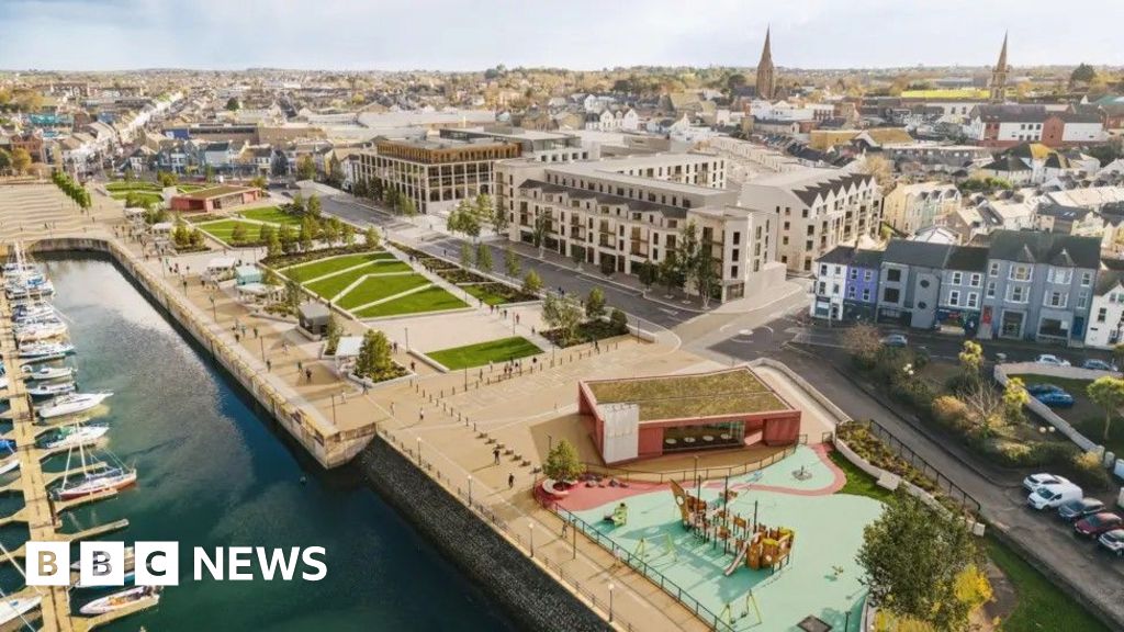 StepWalkTV's tweet card. A £70m development project in Bangor will include, new homes, a hotel, offices, a market plaza, retail, cafes and restaurants.
