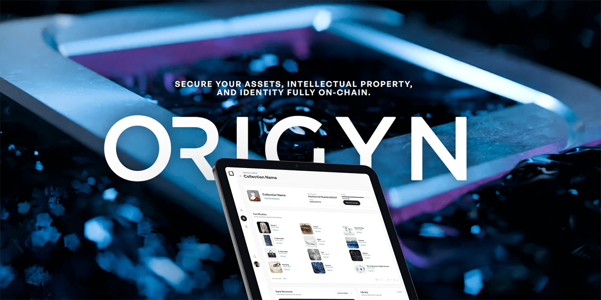 ORIGYNTech's tweet card. ORIGYN uses blockchain to stop fakes & prove ownership of art, gold, and luxury goods. See how their tamper-proof certificates work and explore their new tools!