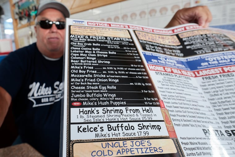 matt_breen's tweet card. The Kelces are regulars at Mike Monichetti’s restaurant, but they have more than that in common. Now they both tap into the Shore town to aid the same cause. And for Monichetti, it’s personal.