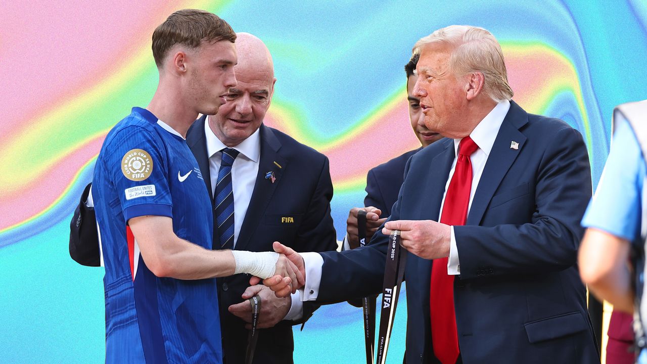 joelgolby's tweet card. Forget Chelsea winning, the Club World Cup 2025 will be remembered solely for POTUS gatecrashing the celebrations. It begs the question: is this a sign of what next year's world cup is going to be...