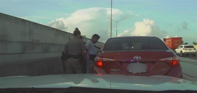 SunSentinel's tweet card. A man living in the country illegally was arrested earlier this month after he was stopped by Florida Highway Patrol in Palm Beach County for speeding and was determined to be “wanted for mur…