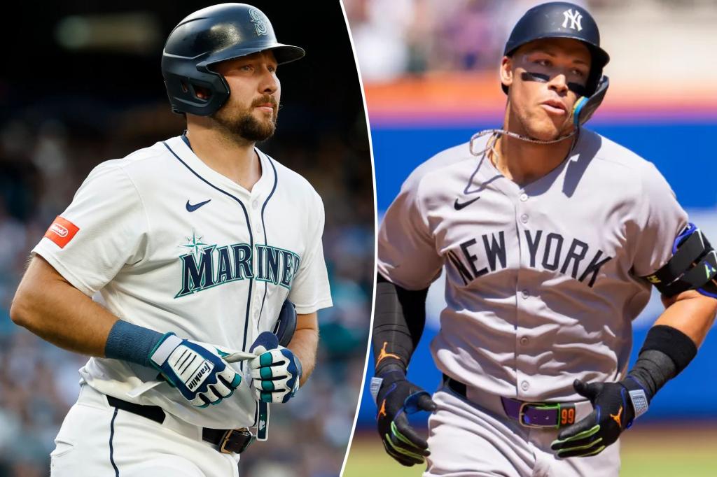 MikeVacc's tweet card. "For one of the only times in his career, it is entirely fair to say that Aaron Judge is the “Other Slugger” in a baseball game."