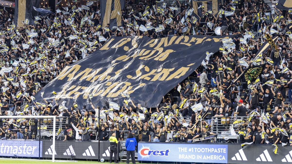 Sammy_Roth's tweet card. LAFC's supporters' union made it clear that standing in solidarity against ICE raids in the community is rightfully more important than their rivalry with the Galaxy.