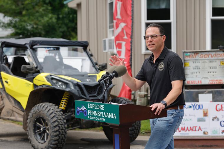 JasonNark's tweet card. “I was inspired by Kim’s story,” Gov. Shapiro told the crowd outside the store. “She chose to bet on Pennsylvania.”