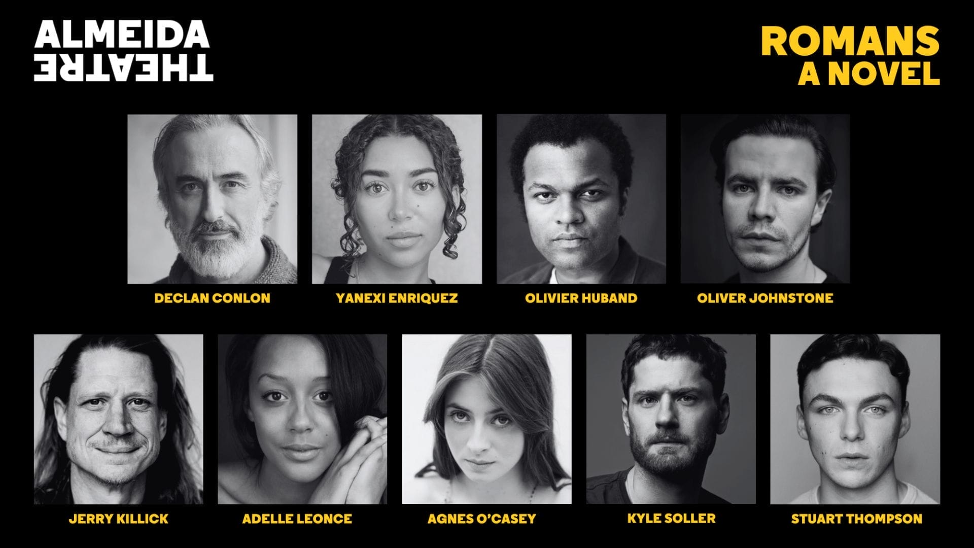 theatre_weekly's tweet card. The Almeida Theatre has announced the full cast for Romans, a novel, the highly anticipated new play by award-winning writer Alice Birch