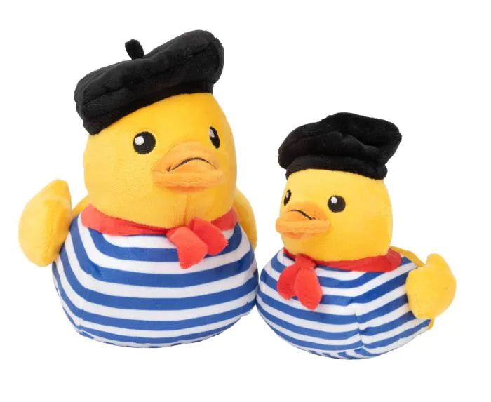 sparklejar_'s tweet card. Oooh la la! Hold onto your quackssants because the dashing French duck, Timothé Chalaquack has just landed! This plush casanova is dressed to the nines in a beret and moustache, ready to add a touch...