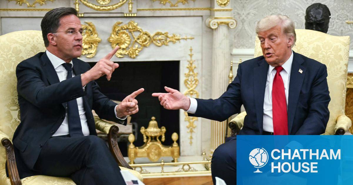 ChathamHouse's tweet card. Optimism over Trump’s talk of Patriots for Ukraine and punishment for Moscow may be premature. A generous deadline for Putin, and lack of detail, leave many questions unanswered.