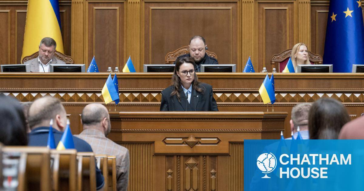 ChathamHouse's tweet card. Ukraine’s new prime minister, Yulia Svyrydenko, is well placed to communicate with Washington. But Zelenskyy’s government must not let wartime conditions fuel democratic backsliding at home.