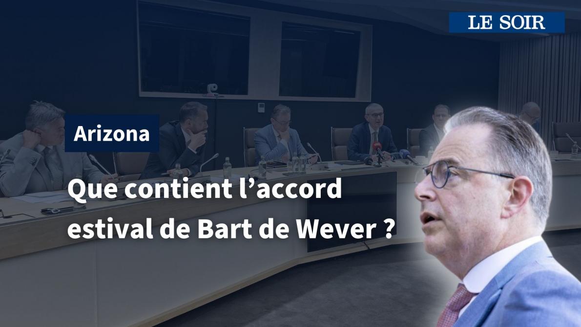 lesoir's tweet card. Le grand accord de l’été de l’Arizona a été bouclé au petit matin lundi, aux alentours de 4h30. Dans la foulée, le Premier ministre Bart De Wever a tenu une conférence de presse pour en expliquer les...
