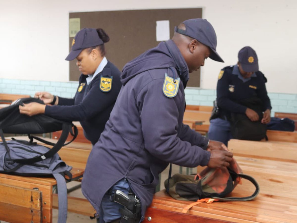 ewnupdates's tweet card. An unannounced raid by police and community crime fighting structures has targeted schools identified as problematic in Inanda.