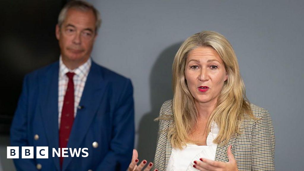 BBCPolitics's tweet card. Senedd politician Laura Anne Jones has defected from the Tories to Reform, Nigel Farage announces.