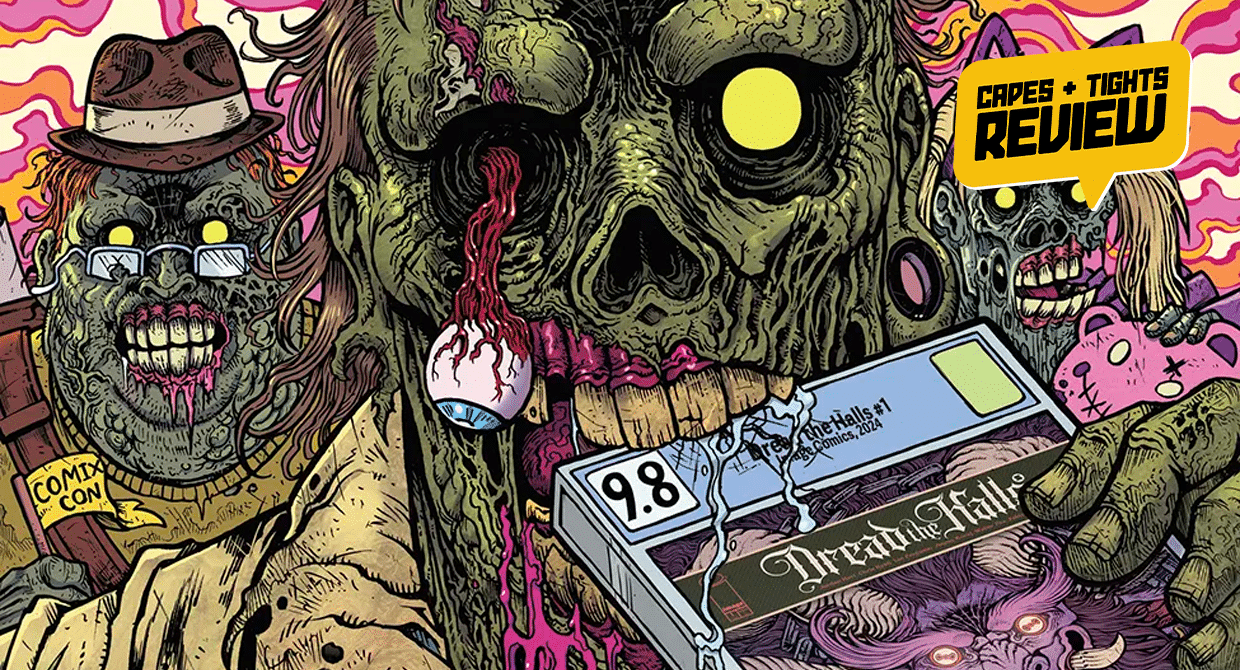 capestightspod's tweet card. Dread the Hall H is more than just a fantastic horror anthology, it's also a love letter to comic conventions such as SDCC.
