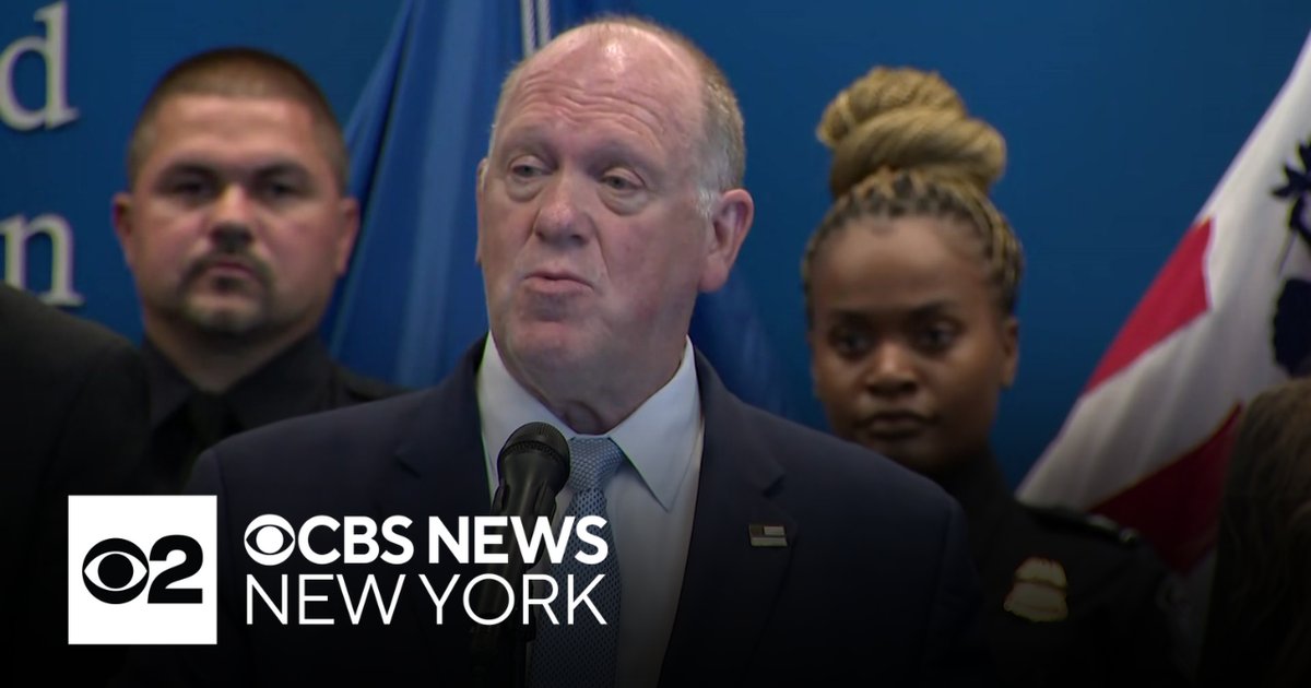 CBSNewYork's tweet card. Homan's statements come after the shooting of an off-duty Customs and Border Protection officer in Washington Heights. CBS News New York's Christina Fan reports.