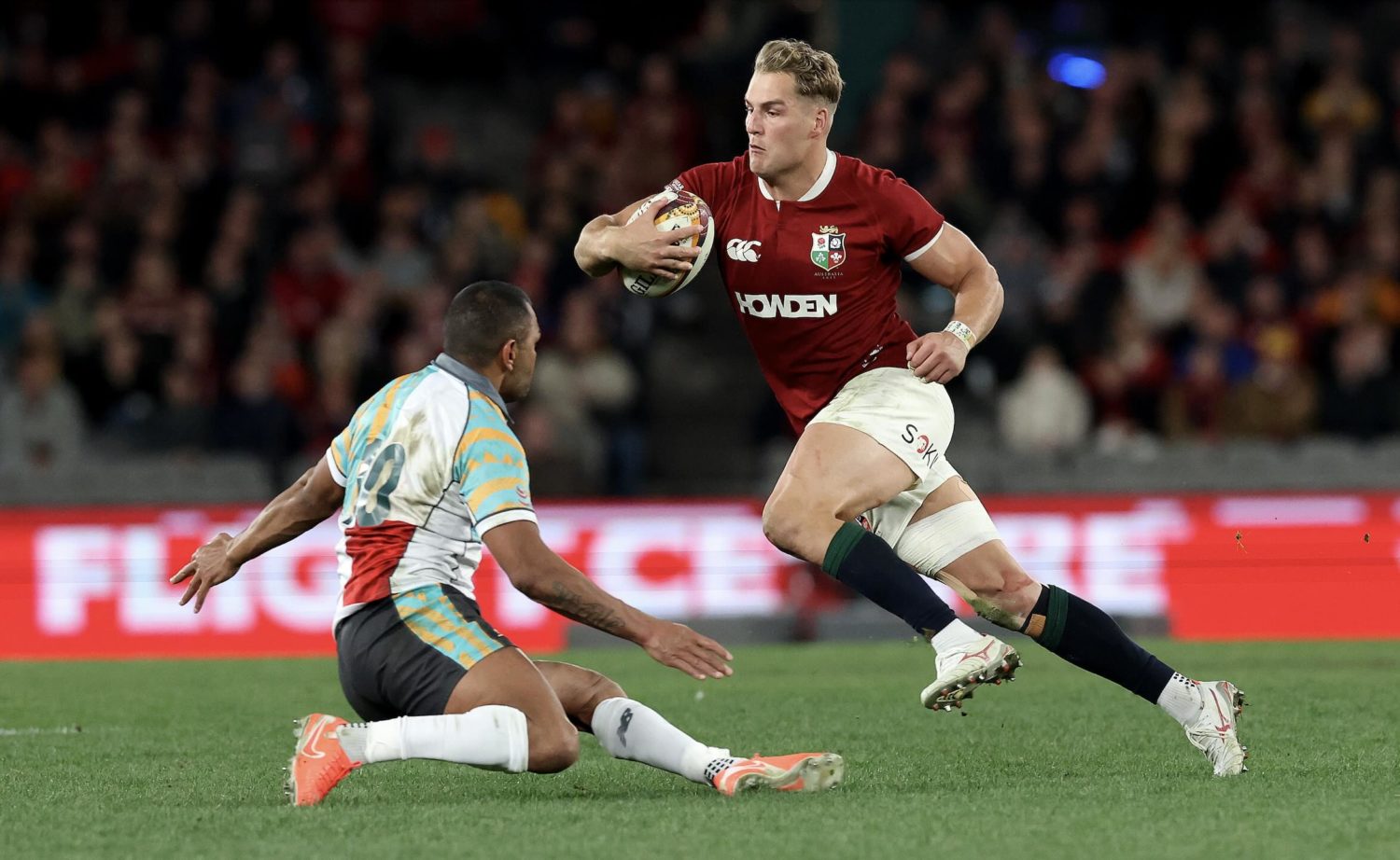 SARugbymag's tweet card. Duhan van der Merwe scored his fifth try of the tour as the British & Irish Lions stretched their unbeaten streak to seven with a nervy takedown of an aggressive First Nations and Pasifika XV.