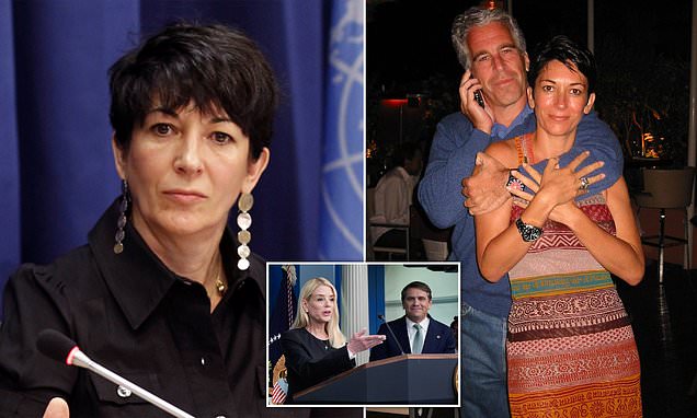 DailyMail's tweet card. Jeffrey Epstein's associate Ghislaine Maxwell will meet with Deputy Attorney General Todd Blanche 'in coming days.'
