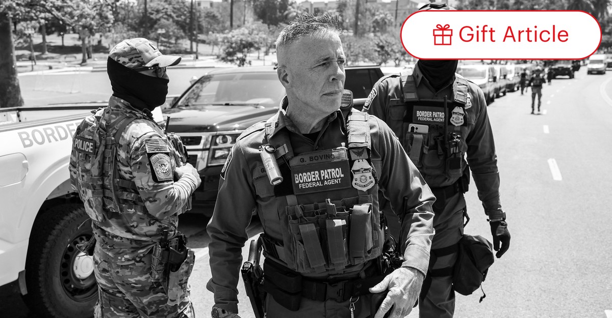 MrOlmos's tweet card. Gregory Bovino has taken his aggressive tactics and propaganda videos from the southern border to the streets of California.