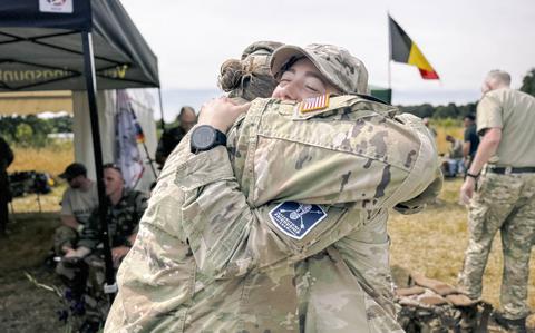 starsandstripes's tweet card. The Nijmegen march began in the Netherlands in 1909 with military roots. Now, thousands of service members from around the world and about 40,000 civilians participate with tens of thousands more...